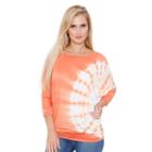 Women's White Mark Dolman Tunic, Size: Xl, Orange