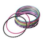 Girls 4-16 12-pk. Glitter Etched Bangle Bracelets, Multicolor