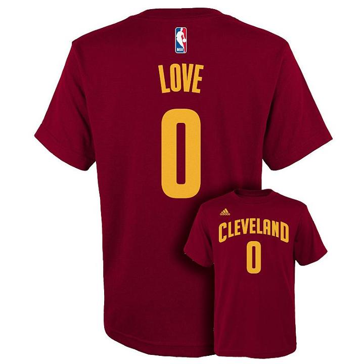 Boys 8-20 Adidas Cleveland Cavaliers Kevin Love Player Tee, Boy's, Size: Xl(18/20), Ovrfl Oth