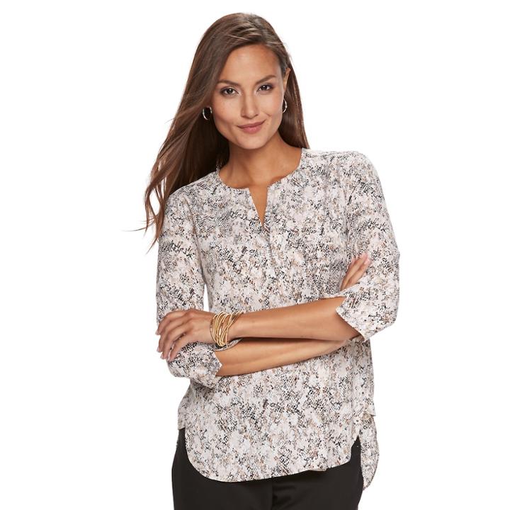Women's Dana Buchman Seamed Top, Size: Small, Black