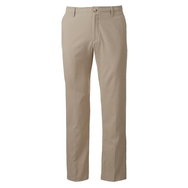 Men's Lee Performance Series X-treme Comfort Straight-fit Refined Khaki Pants, Size: 38x34, Lt Beige