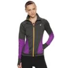 Women's Fila Sport&reg; Mesh Piecing Thumb Hole Jacket, Size: Xs, Dark Grey