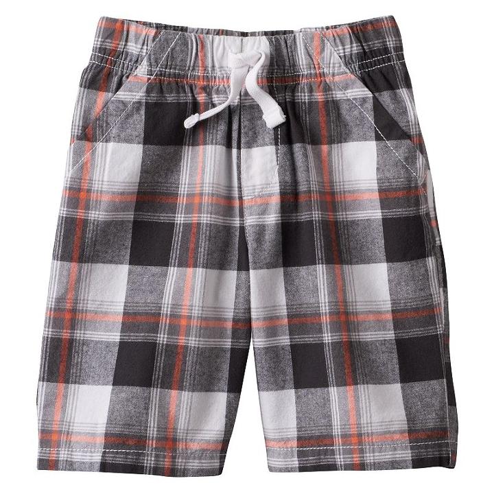 Boys 4-7x Jumping Beans&reg; Plaid Shorts, Boy's, Size: 5, Dark Grey