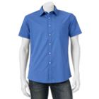 Men's Apt. 9&reg; Slim-fit Patterned Stretch Button-down Shirt, Size: Small Slim, Blue (navy)