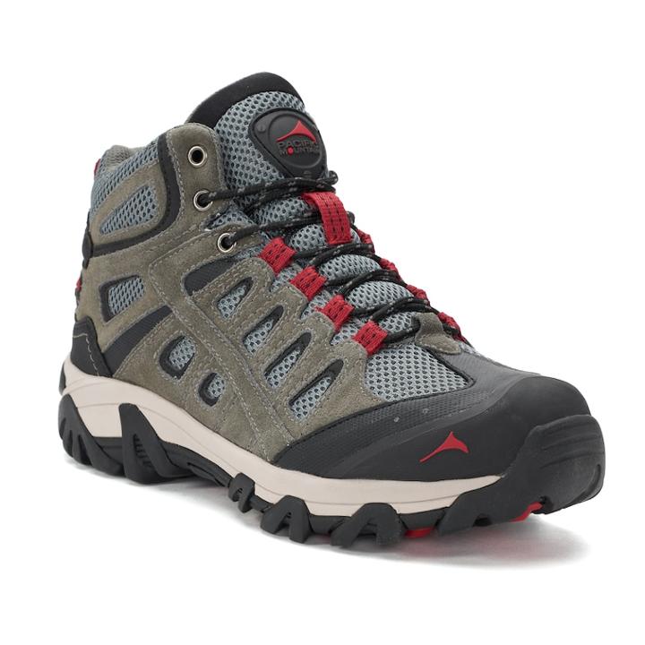 Pacific Mountain Blackburn Men's Waterproof Hiking Boots, Size: Medium (12), Grey