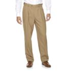 Men's Croft & Barrow&reg; Essential Classic-fit Pleated Dress Pants, Size: 30x32, Med Beige