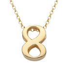 Sweet Sentiments 14k Gold Over Silver Number Charm Necklace, Women's, Size: 18