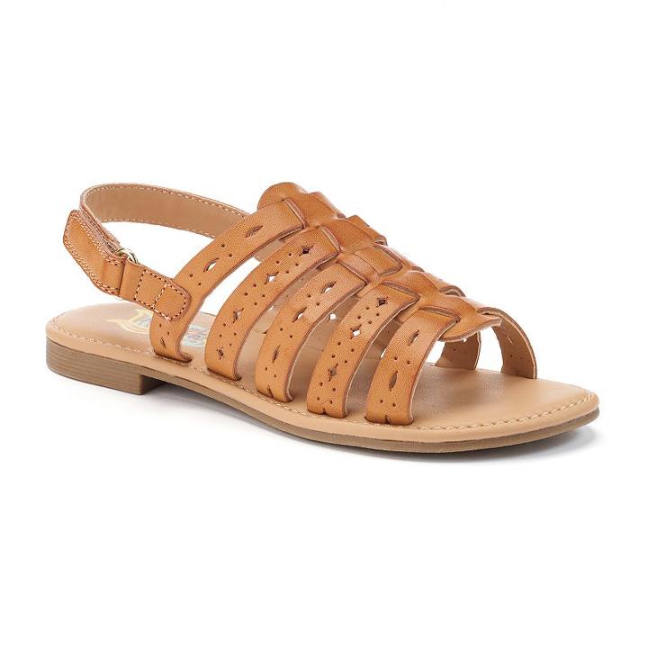 Rachel Shoes Petra Girls' Sandals, Girl's, Size: 13, Brown Over