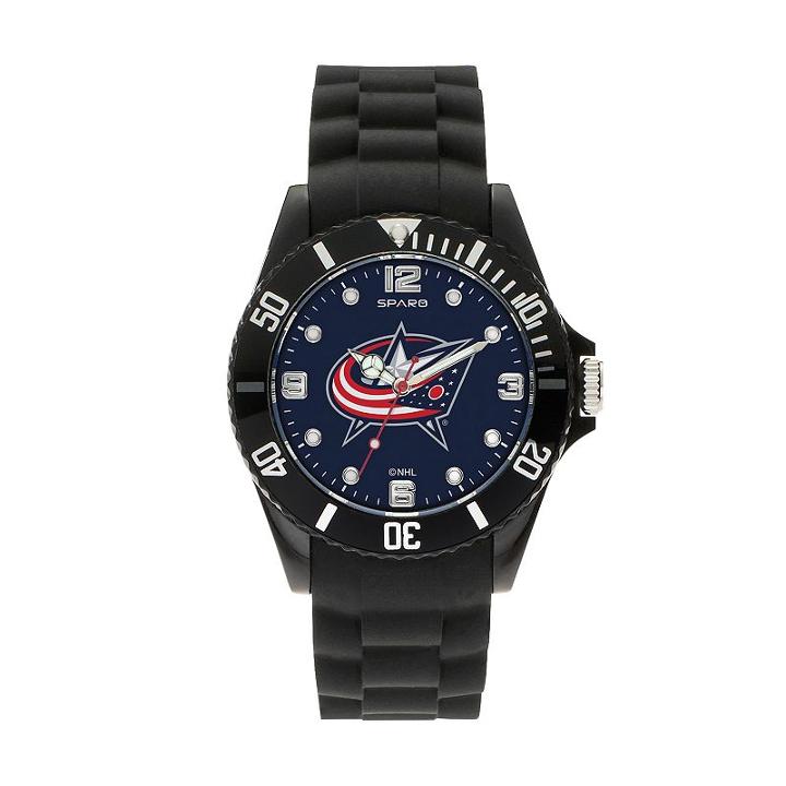 Sparo Men's Spirit Columbus Blue Jackets Watch, Black