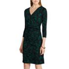 Women's Chaps Geometric Print Sheath Dress, Size: Small, Green