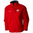 Men's Columbia Wisconsin Badgers Ascender Softshell Jacket, Size: Small, Pink Other