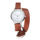 Women's Tassel Wrap Watch, Size: Small, Brown
