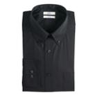 Men's Croft & Barrow&reg; Regular-fit Easy-care Button-down Collar Dress Shirt, Size: 18.5-34/35, Black