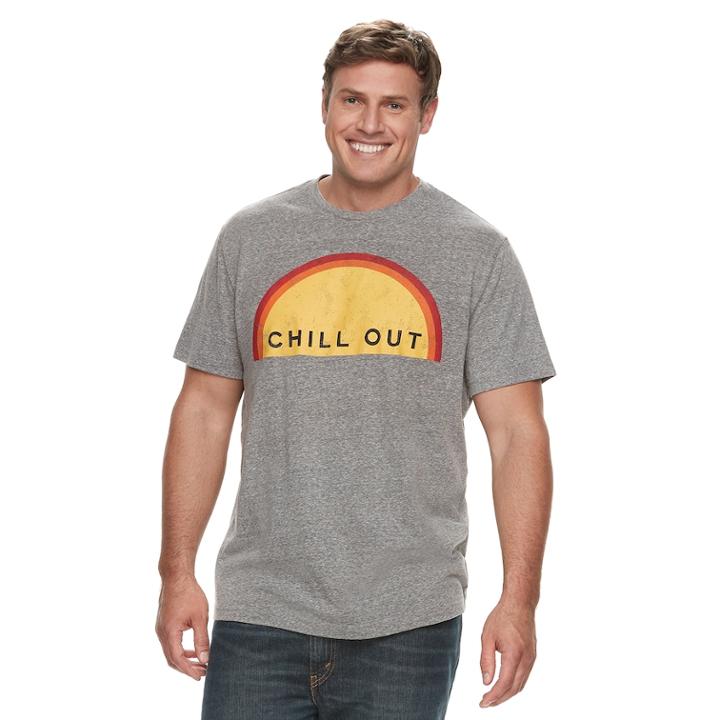 Big & Tall Sonoma Goods For Life&trade; Chill Out Graphic Tee, Men's, Size: 3xb, Grey