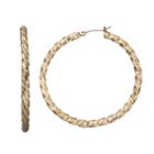 Dana Buchman Twisted Nickel Free Hoop Earrings, Women's, Gold