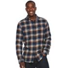 Men's Sonoma Goods For Life&trade; Plaid Flannel Button-down Shirt, Size: Xl, Dark Brown