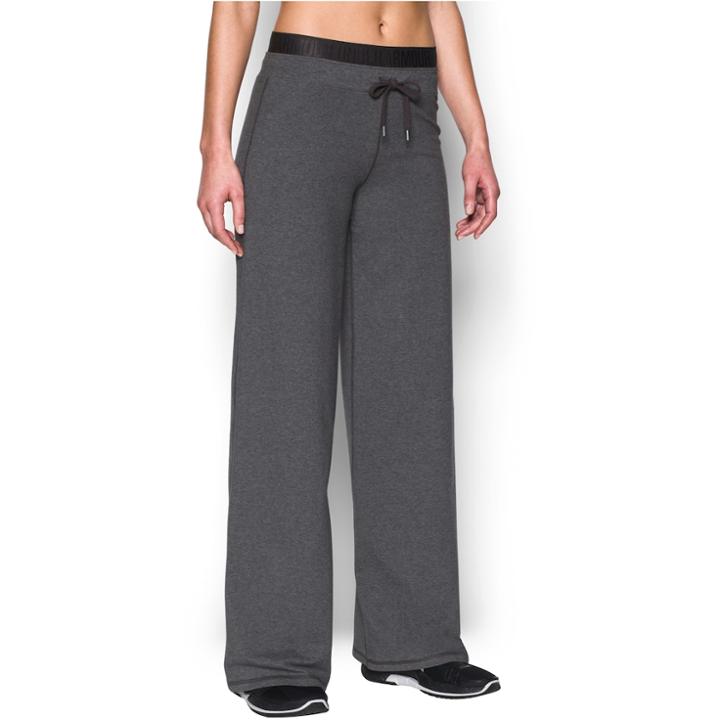 Women's Under Armour Favorite Wide Leg Pants, Size: Medium, Grey Other