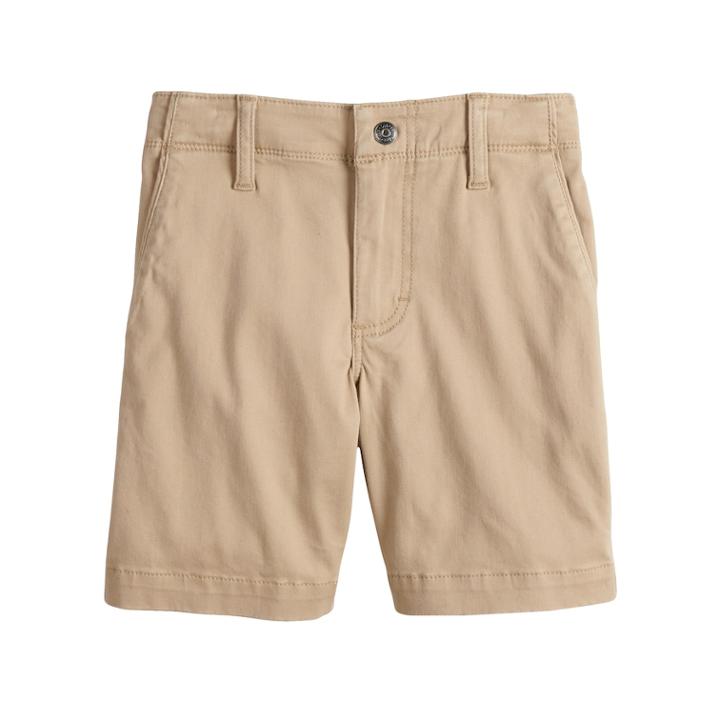Boys 4-7x Lee Dungaree Extreme Comfort Chino Shorts, Size: Medium (6), Lt Beige