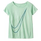 Girls 7-16 Nike Dri-fit Raglan Swoosh Graphic Active Tee, Girl's, Size: Small, Green Oth