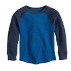 Baby Boy Jumping Beans&reg; Thermal Raglan Top, Size: 24 Months, Dark Blue