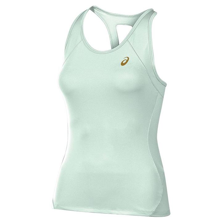 Women's Asics Keyhole Racerback Tank Top, Size: Medium, Lt Green