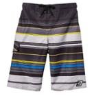 Boys 8-20 Laguna Striped Board Shorts, Boy's, Size: Medium, Black