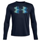 Boys 8-20 Under Armour Logo Tech Tee, Size: Small, Dark Blue