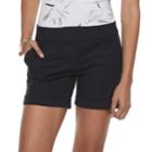 Women's Apt. 9&reg; Torie Cuffed Shorts, Size: 2, Dark Blue