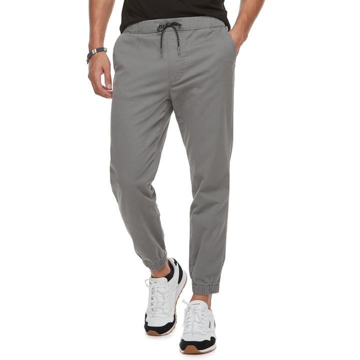 Men's Urban Pipeline&reg; Maxflex Twill Jogger Pants, Size: Large, Med Grey