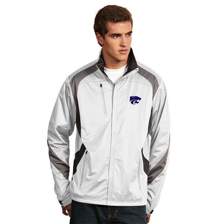 Men's Antigua Kansas State Wildcats Tempest Desert Dry Xtra-lite Performance Jacket, Size: Large, White