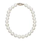 Freshwater By Honora Freshwater Cultured Pearl 10k Gold Bracelet, Women's, Size: 7.5, White