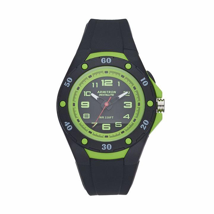 Armitron Unisex Instalite Sport Watch, Black