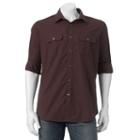 Men's Apt. 9 Modern-fit Roll-tab Button-down Shirt, Size: Large, Red