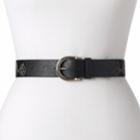 Women's Relic Floral Stitched Belt, Size: Medium, Black