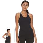 Women's Tek Gear&reg; Shirred Performance Tank Top, Size: Xs, Black