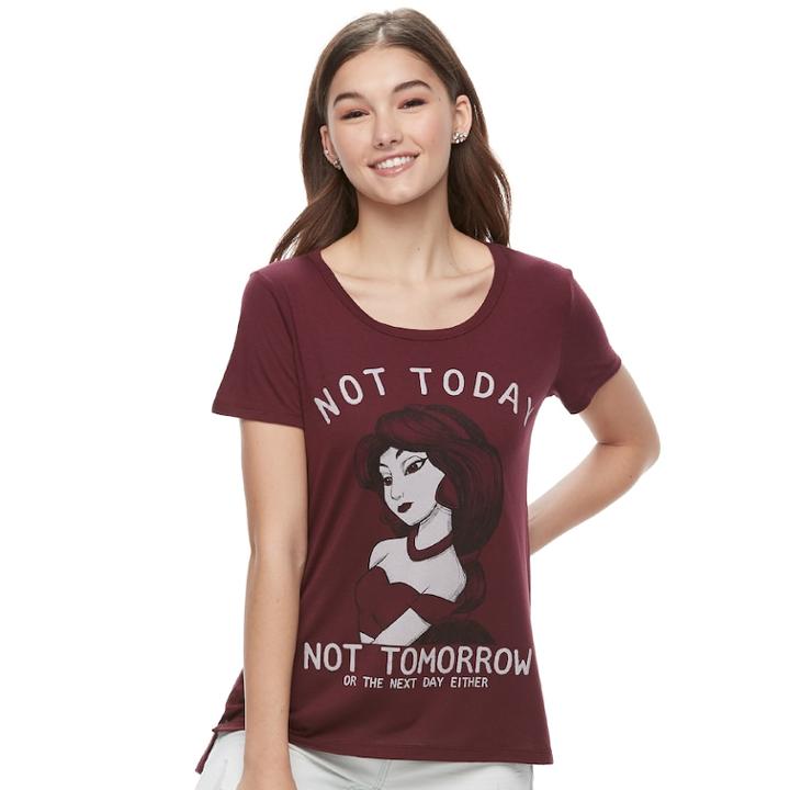 Disney's Jasmine Juniors' Not Today Graphic Tee, Teens, Size: Large, Lt Purple