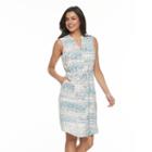 Women's Apt. 9&reg; Zipper Accent Shirtdress, Size: Xl, Blue
