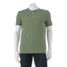Big & Tall Sonoma Goods For Life&trade; Everyday Henley, Men's, Size: 3xl Tall, Lt Green