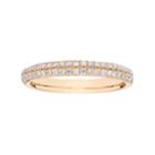 10k Gold 1/3 Carat T.w. Diamond Pave Wedding Ring, Women's, Size: 10, White