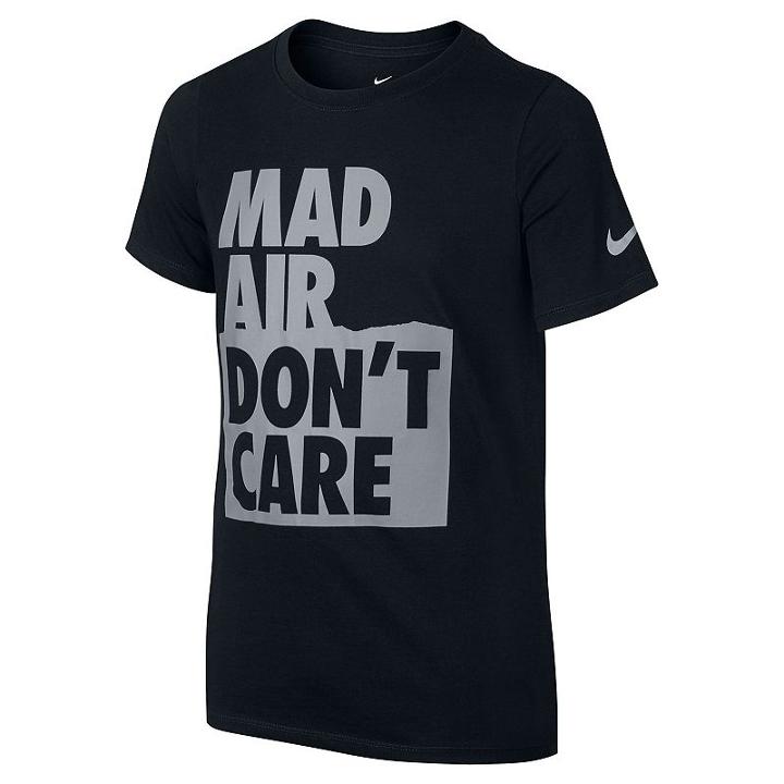 Boys 8-20 Nike Mad Air Don't Care Tee, Boy's, Size: Small, Grey (charcoal)