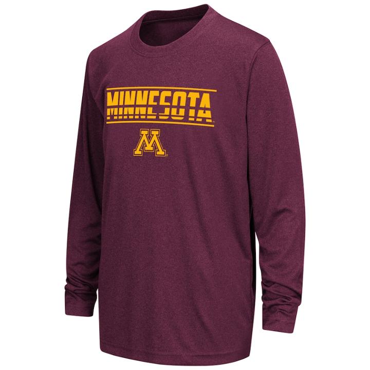 Boys 8-20 Minnesota Golden Gophers Drone Tee, Size: M(12/14), Dark Red