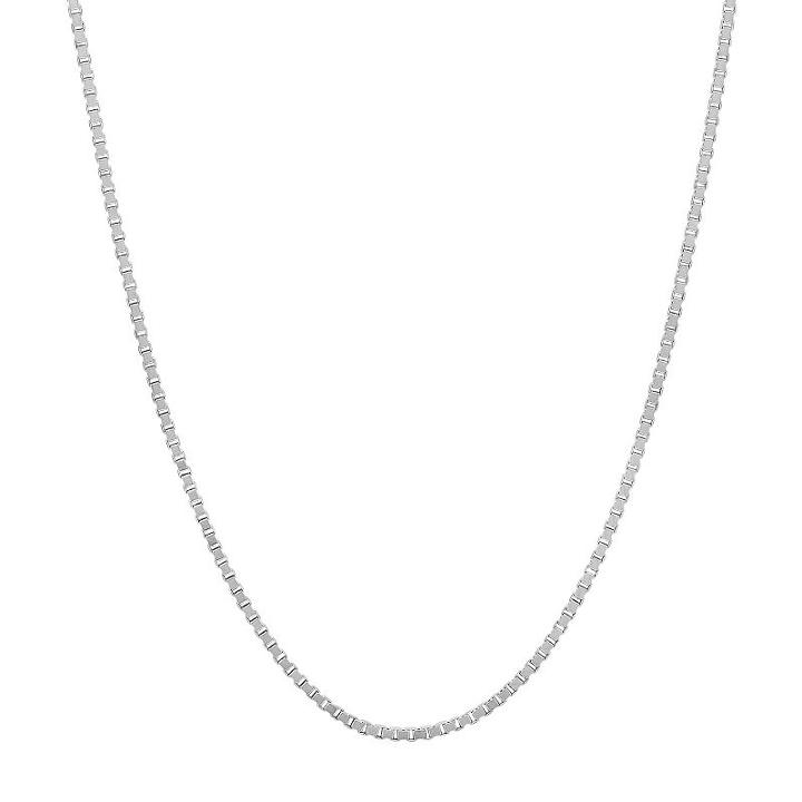 Everlasting Gold 14k Gold Box Chain Necklace, Women's, Size: 20, Silver