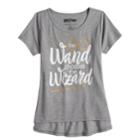 Girls 7-16 & Plus Size Harry Potter The Wand Chooses The Wizard Graphic Tee, Size: Large, Med Grey