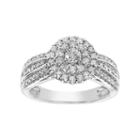 Simply Vera Vera Wang 14k White Gold 3/4 Carat T.w. Diamond Halo Engagement Ring, Women's, Size: 5