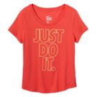 Girls 7-16 Nike Just Do It Graphic Tee, Girl's, Size: Small, Orange Oth