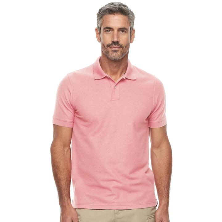 Men's Croft & Barrow&reg; Tailored-fit Polo, Size: Xl, Brt Pink