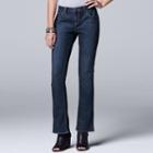Petite Simply Vera Vera Wang Bootcut Jeans, Women's, Size: 4 Petite, Med Blue