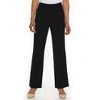 Women's Napa Valley Slimming Solution Straight-leg Pants, Size: 12 Short, Black