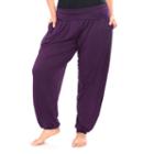 Plus Size White Mark Harem Pants, Women's, Size: 1xl, Purple