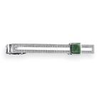 1928 Men's Tie Clip, Green